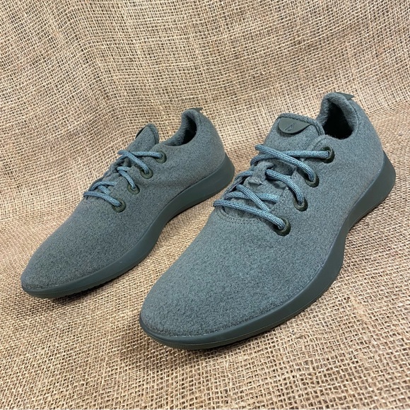 Allbirds Sneakers Wool Running Shoes Green Men's Size 12 - Picture 2 of 11